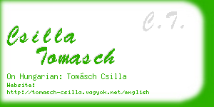 csilla tomasch business card